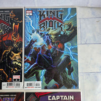 
              King In Black Comic Bundle Issue 1 - 4 + Issue 1 Captain America + Black Knight
            
