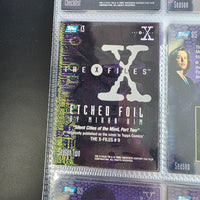 
              X Files Topps Cards Binder  Season 1 2 & 3 In Folder Foils Filled With Cards
            