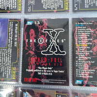 
              X Files Topps Cards Binder  Season 1 2 & 3 In Folder Foils Filled With Cards
            