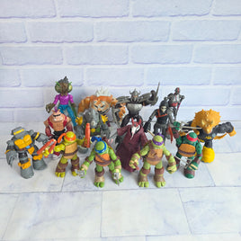 Teenage Mutant Ninja Turtles Figure Bundle With Weapons Krang Rocksteady Beebop
