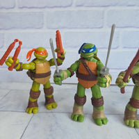 
              Teenage Mutant Ninja Turtles Figure Bundle With Weapons Krang Rocksteady Beebop
            