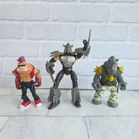 
              Teenage Mutant Ninja Turtles Figure Bundle With Weapons Krang Rocksteady Beebop
            