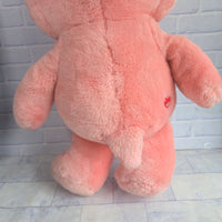 
              Care Bear Pink Bear Plush Cheer Rainbow - 20" Jumbo Vintage 2003 Vivid Imaginat
            
