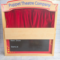 
              Vintage Early Learning Centre Wooden Puppet Theatre + 18 Puppets Bundle Box
            