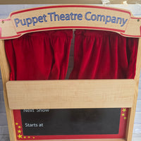 
              Vintage Early Learning Centre Wooden Puppet Theatre + 18 Puppets Bundle Box
            