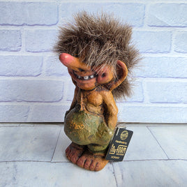Vintage Nyform Norway Troll Boy Collectable with Original Tag 7” @C