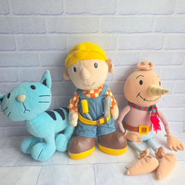 Bob The Builder Plush Bundle Pilchard Cat Spud Born To Play 1998 Vintage