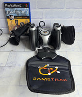 
              Gametrak System Controller PS2 + Darkwind Game Bundle  Foot Mat + Fighting Glove
            