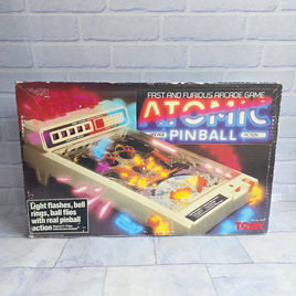 Tomy Atomic Pinball White Edition Tested Working In Box Vintage 1980s