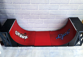 Tech Deck Half Pipe Ramp Set Red Ramps