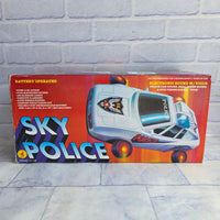 
              Sky Police Electronic Future Flying Police Car Vintage 1980s Working In Box
            