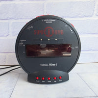 
              Sonic Bomb Alarm Clock Sonic Alert Loud Alarm with Shaker
            