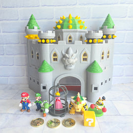 Super Mario Bowsers Castle Playset Bundle With Figures - Working Sounds