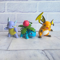 
              Pokemon Battle Figure Bundle Ivysaur Wartortle Raichu Articulated
            