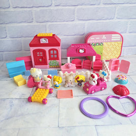 Hello Kitty Mega Bloks Bundle House Car Lots Of Figures