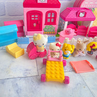 
              Hello Kitty Mega Bloks Bundle House Car Lots Of Figures
            