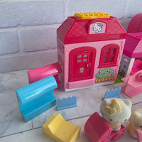 
              Hello Kitty Mega Bloks Bundle House Car Lots Of Figures
            