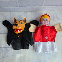 
              Punch & Judy Puppets Bundle Vintage 1950s Hand Puppets Big Bad Wolf Red Riding
            