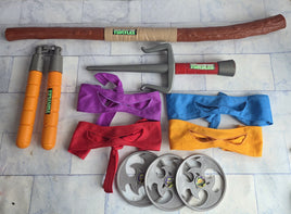 TMNT Turtles Cosplay Weapons Bundle Ninja Masks Staff Nunchucks Dagger Stars