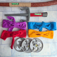 
              TMNT Turtles Cosplay Weapons Bundle Ninja Masks Staff Nunchucks Dagger Stars
            