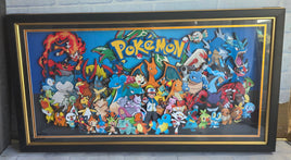 Pokemon 3D Art Framed Handmade