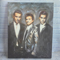 
              Goodfellas Movie Painting Canvas Original Work Mark Wagner 2006 De Niro Pesci
            