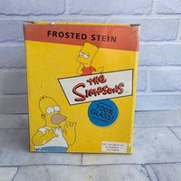 
              Duff Beer Frosted Stein Beer Glass The Simpsons Vintage 1999 Unused In Box
            