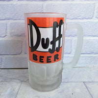
              Duff Beer Frosted Stein Beer Glass The Simpsons Vintage 1999 Unused In Box
            