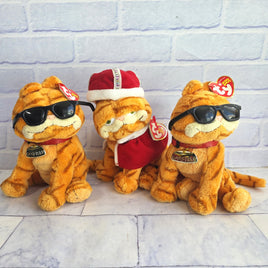 Garfield TY Beanie Baby Bundle Garfield Plush Set King + Tags Vintage 2006