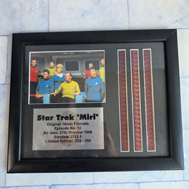 Star Trek Original Series Framed Film Cell Episode Miri Banned UK Episode 1969