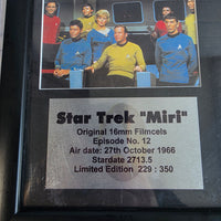 
              Star Trek Original Series Framed Film Cell Episode Miri Banned UK Episode 1969
            