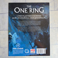 
              The One Ring RPG Loremaster's Screen Rivendell Compendium + LOTR Dice - Unused
            