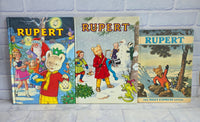 
              Vintage Rupert Bear Annual Bundle Daily Express No 54 57 1989 1970
            