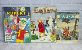 Vintage Rupert Bear Annual Bundle Daily Express No 54 57 1989 1970