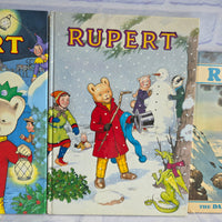 
              Vintage Rupert Bear Annual Bundle Daily Express No 54 57 1989 1970
            