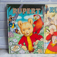 
              Vintage Rupert Bear Annual Bundle 1981 1986 1987 St Michael Adventures Of Rupert
            