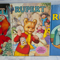 
              Vintage Rupert Bear Annual Bundle 1981 1986 1987 St Michael Adventures Of Rupert
            