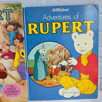 
              Vintage Rupert Bear Annual Bundle 1981 1986 1987 St Michael Adventures Of Rupert
            