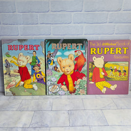Vintage Rupert Bear Annual Bundle 1979 1987 1991 Daily Express