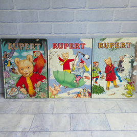 Vintage Rupert Bear Annual Bundle 1987 1988 1989 Daily Express
