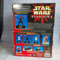 
              Star Wars Darth Maul Qui Gon Jinn Interactive Talking Bank Bundle Vintage 1999
            