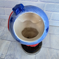 
              Planet Hollywood Mr Man Globe Head Figure Statue Ceramic Vase Vintage 2000s
            