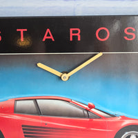 
              Ferrari Testarossa Wall Clock Vintage 1980s Sports Car - Rare - Working
            