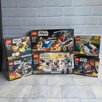 
              Lego Star Wars Micro Fighters Bundle 75162 75196 75193 75195 75160 75194 In Box
            