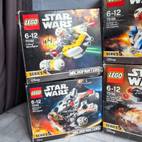 
              Lego Star Wars Micro Fighters Bundle 75162 75196 75193 75195 75160 75194 In Box
            