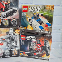 
              Lego Star Wars Micro Fighters Bundle 75162 75196 75193 75195 75160 75194 In Box
            