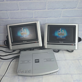 Venturer Portable DVD Player Dual Screen LCD Display With Carry Case