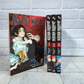 Jujutsu Kaisen Manga Book Bundle Volume 0, 1, 3, 4