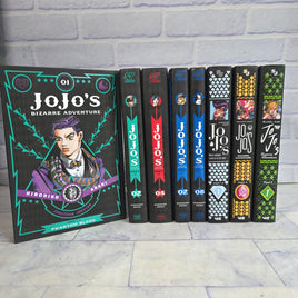 JoJo's Bizarre Adventure Manga Book Bundle Hard Cover 8x Books Vol 1 Part 1 2