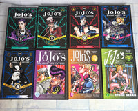 
              JoJo's Bizarre Adventure Manga Book Bundle Hard Cover 8x Books Vol 1 Part 1 2
            